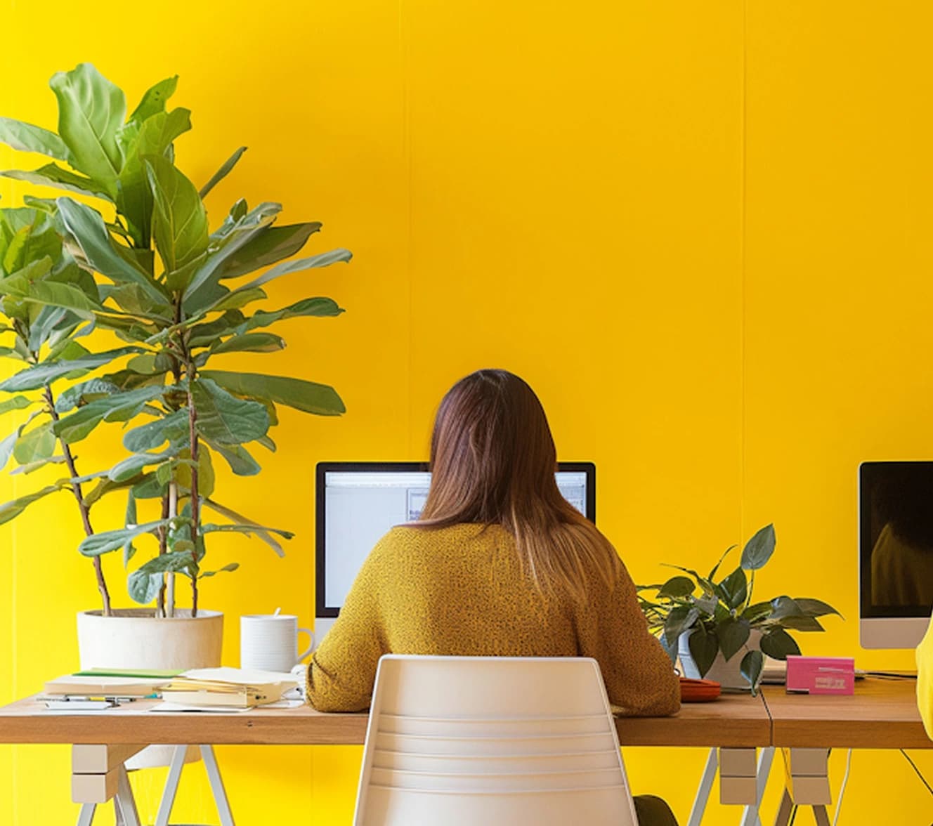 Student learning in a creative workspace